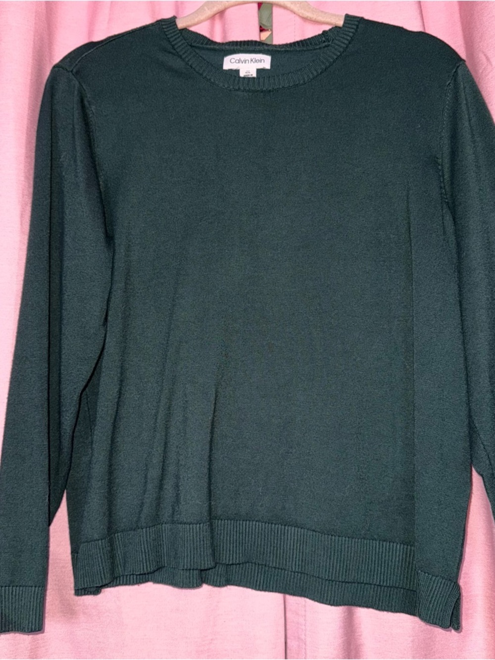 Calvin Klein Women's Dark Green Crewneck Sweater